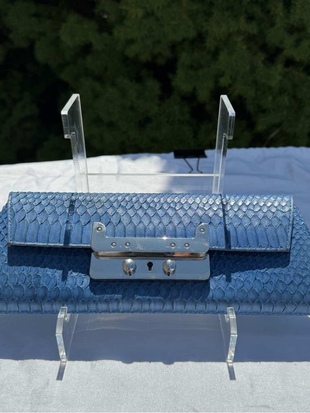Exquisite Rare Vintage Real Python Clutch - Picture 2 of 11